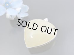 画像1: ハートペンダント【イエローアヴェンチュリン】Ｌサイズ