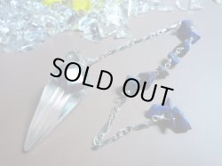 画像1: ヒマラヤ水晶　セレニティペンデュラム【ラピス・デザインチェーン】 【★ＩＣＨＡ－model】