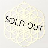 画像: 【New】エネルギーグリッドカード：フラワーオブライフ【１８Kゴールドメッキ】●２インチサイズ