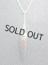 画像: ネックレスチャンバーペンデュラム【ブラッドストーン】