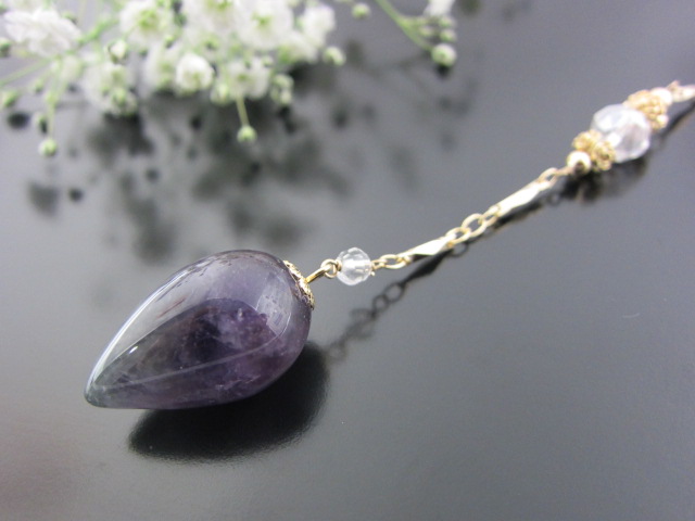 画像: リング・ヒーリングペンデュラム【アメシスト】 【★ポケットサイズ】
