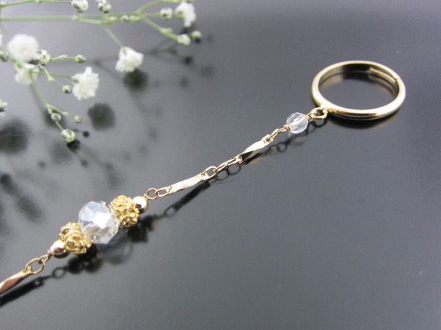 画像: リング・ヒーリングペンデュラム【グリーンアヴェンチュリン】 【★ポケットサイズ】