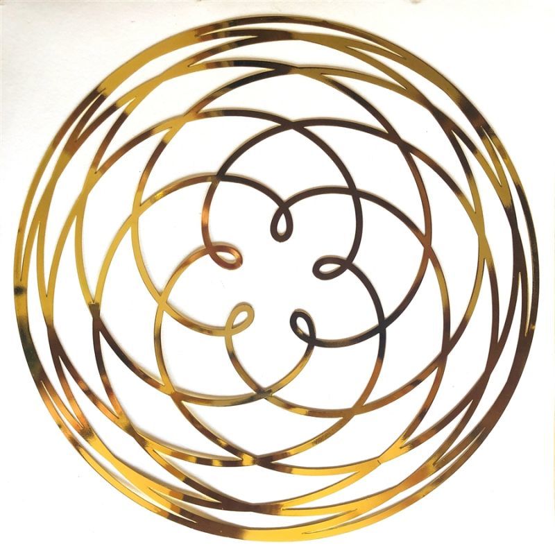 画像1: 【New】エネルギーグリッドカード：ビーナス（金星）オービタルダンス【１８Kゴールドメッキ】●２インチサイズ