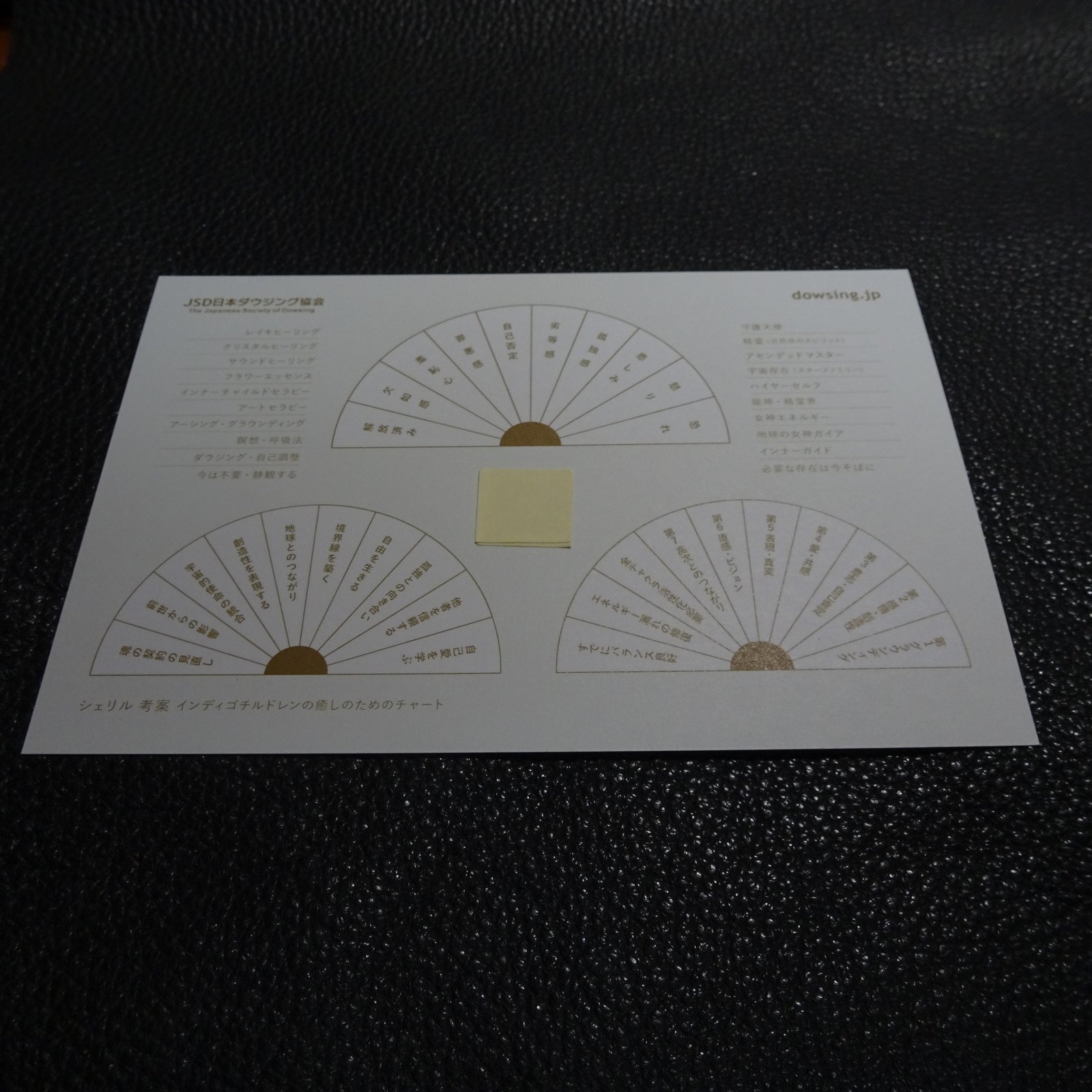 画像1: インディゴチルドレンの癒しのためのダウジングチャート【シェリル考案】　ポストカードサイズ