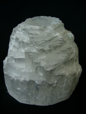 画像: ソルト・キャンドルホルダー大【セレナイト・ホワイト】